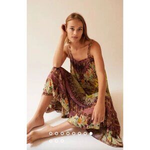 Anthropologie Lovett Tiered Maxi Dress Size XS